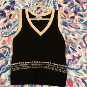loft black sweater vest